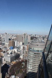 MORIタワーからみたフォレストタワー（2011年1月31日撮影）