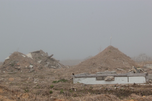 津波で壊滅した集落跡（2012年4月25日撮影）